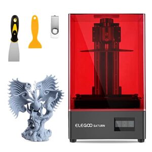 ELEGOO Saturn MSLA Resin 3D Printer UV Photocuring LCD 3D Printer 8.9inch 4K Monochrome LCD