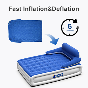 air bed mattress inflatable bed inflatable mattress with headboard backrest double queen king size