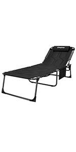 KingCamp XL 4-position Adjustable Camping Sunbed