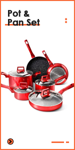 pot pan set cookware set nonstick pan set induction pan and pot set