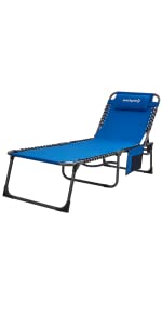 KingCamp 4-Level Adjustable Sun Lounger Camping Bed