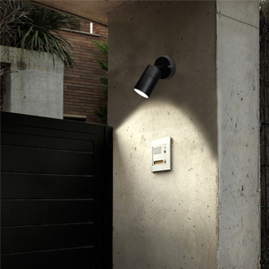 single black adjustable wall light