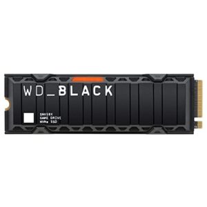 WD_BLACK SN850X 1TB M.2 2280 PCIe Gen4 NVMe Gaming SSD with Heatsink up to 7300 MB/s read speed