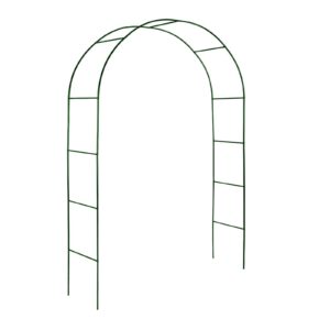 Wedding Arch Garden Arch Stand Rust-Proof Powder-Coated Steel Weatherproof Archway Wedding Arbor Bridal Party Decoration (Color : Green