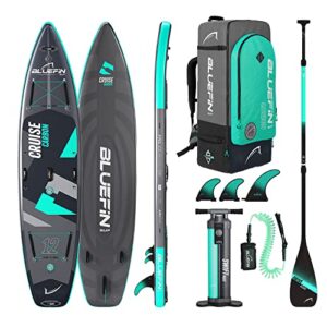 Bluefin SUP Cruise Carbon 12' Inflatable Paddle Board| Adult board| Cruise 12' Paddleboard Package | Portable & Travel safe |Carbon Paddle Board |Accessories included
