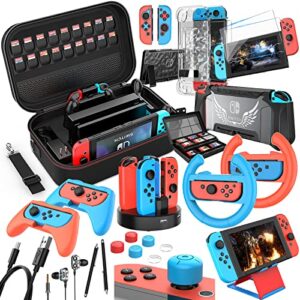 Mooroer Switch Accessory Bundle for Nintendo Switch Accessories